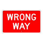 Wrong Way Sign